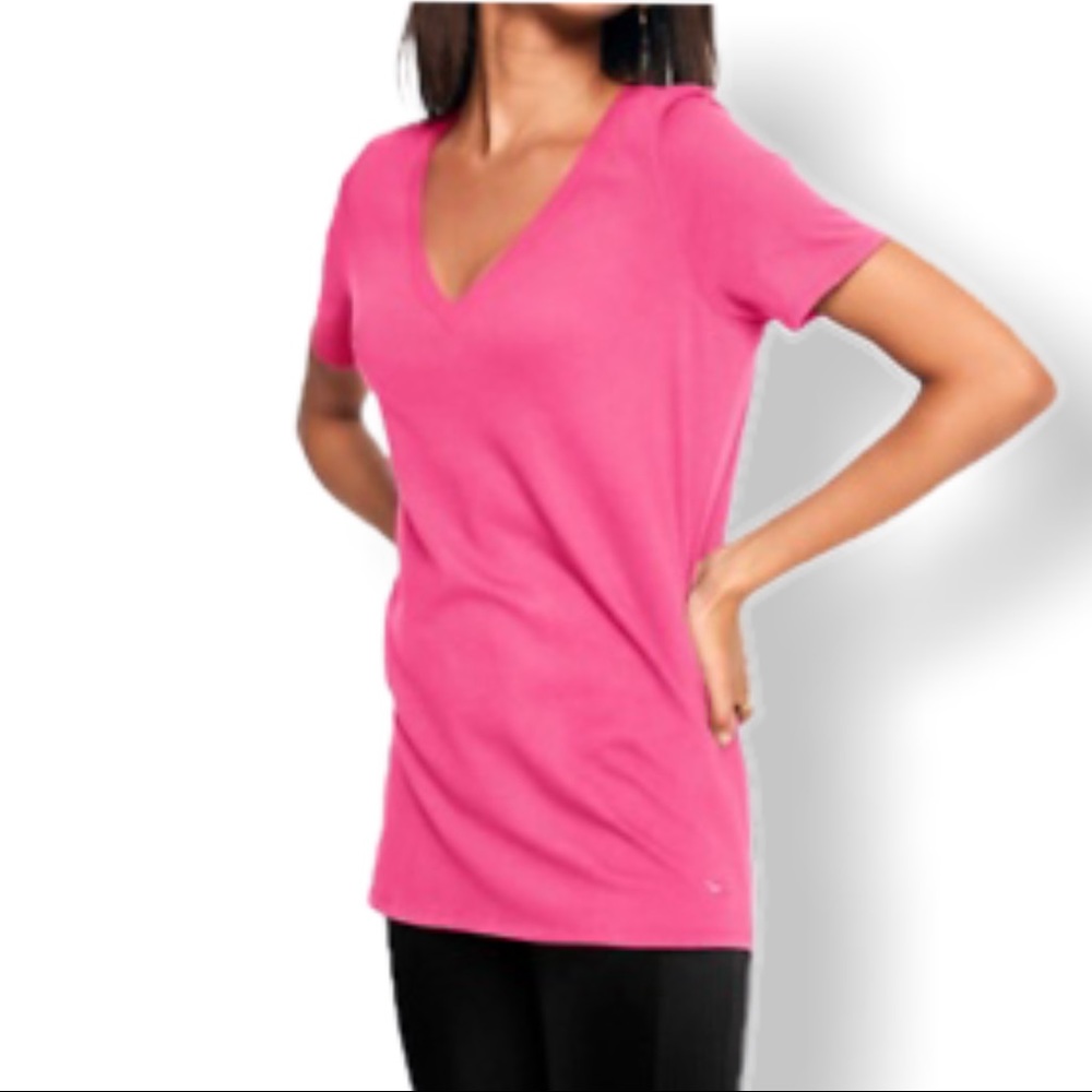 Victoria’s Secret Pink Short Sleeve V Neck Shirt